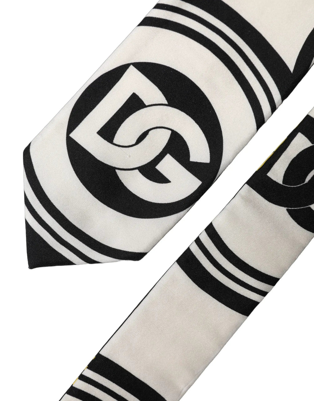 Cravate Homme Ajustable en Soie à Imprimé Monogramme Multicolore Dolce & Gabbana