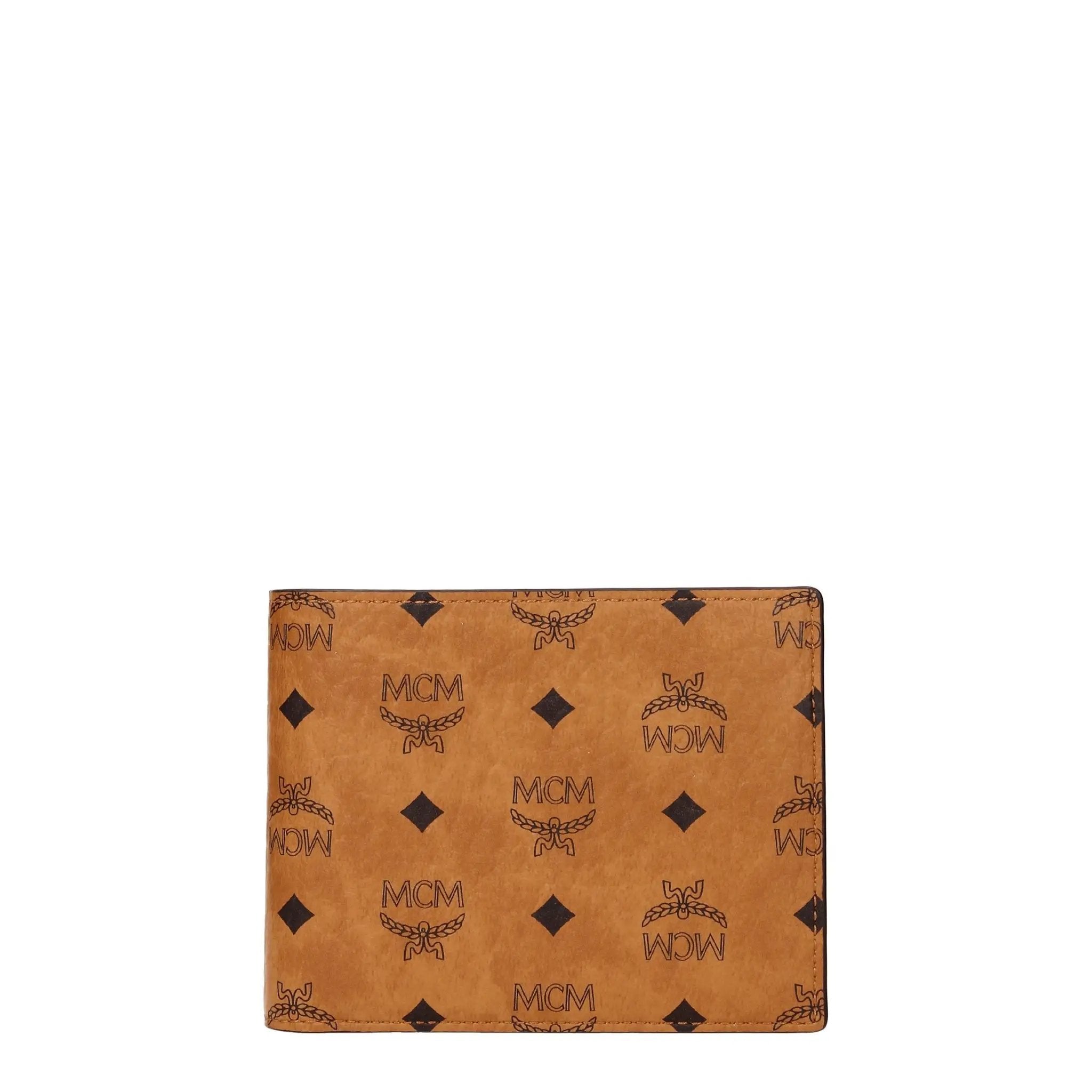MCM Brown Fabric Wallet