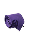 Cravate Ajustable en Soie Monogramme DG Violette Dolce & Gabbana pour Homme