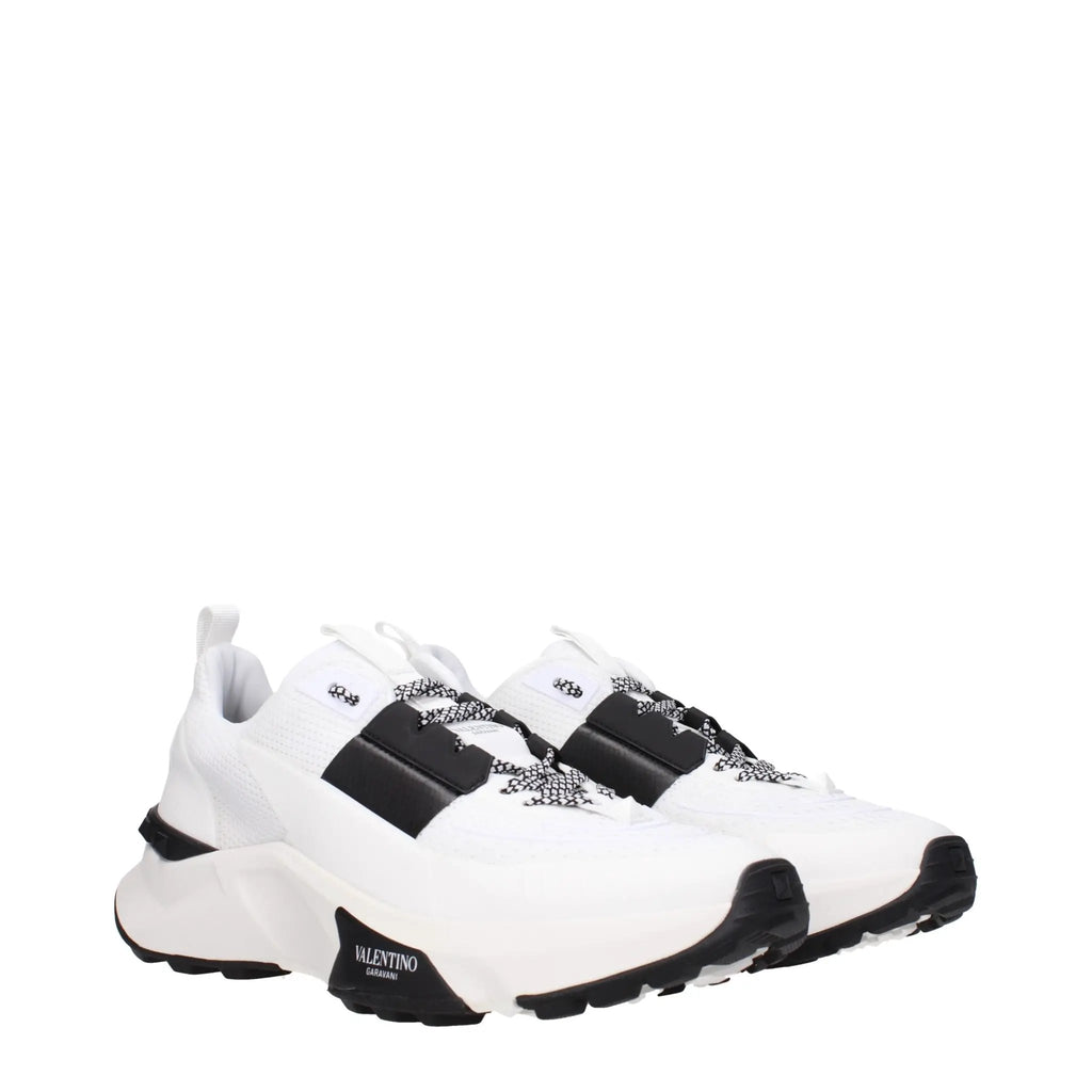 Valentino Garavani Blue Fabric Athletic Sneakers
