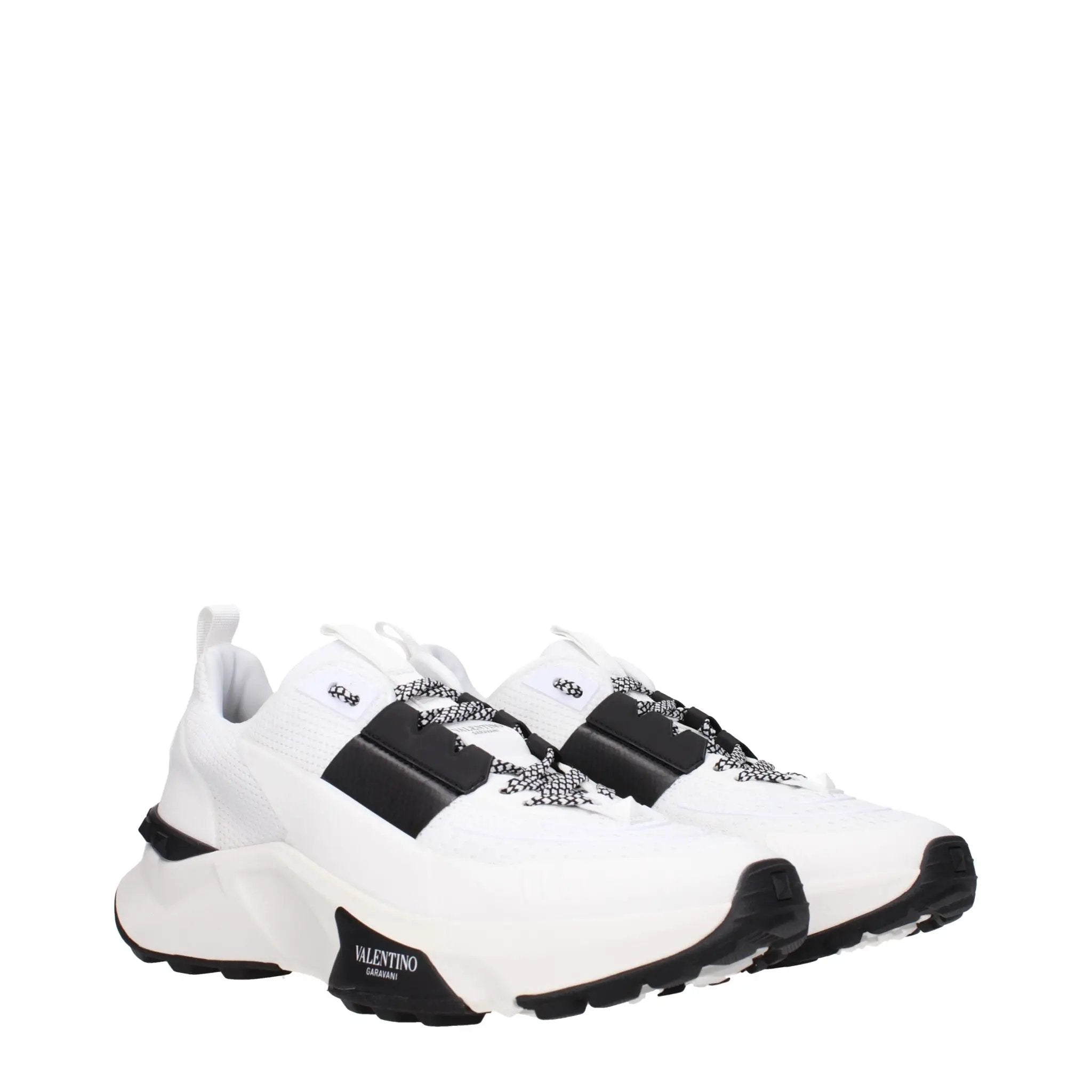 Valentino Garavani Blue Fabric Athletic Sneakers