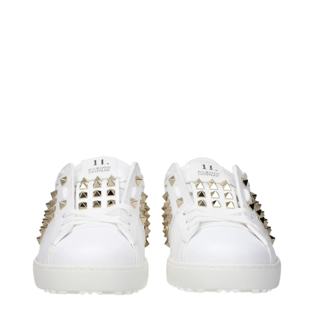 Valentino Garavani Blue Leather Low Top Sneakers