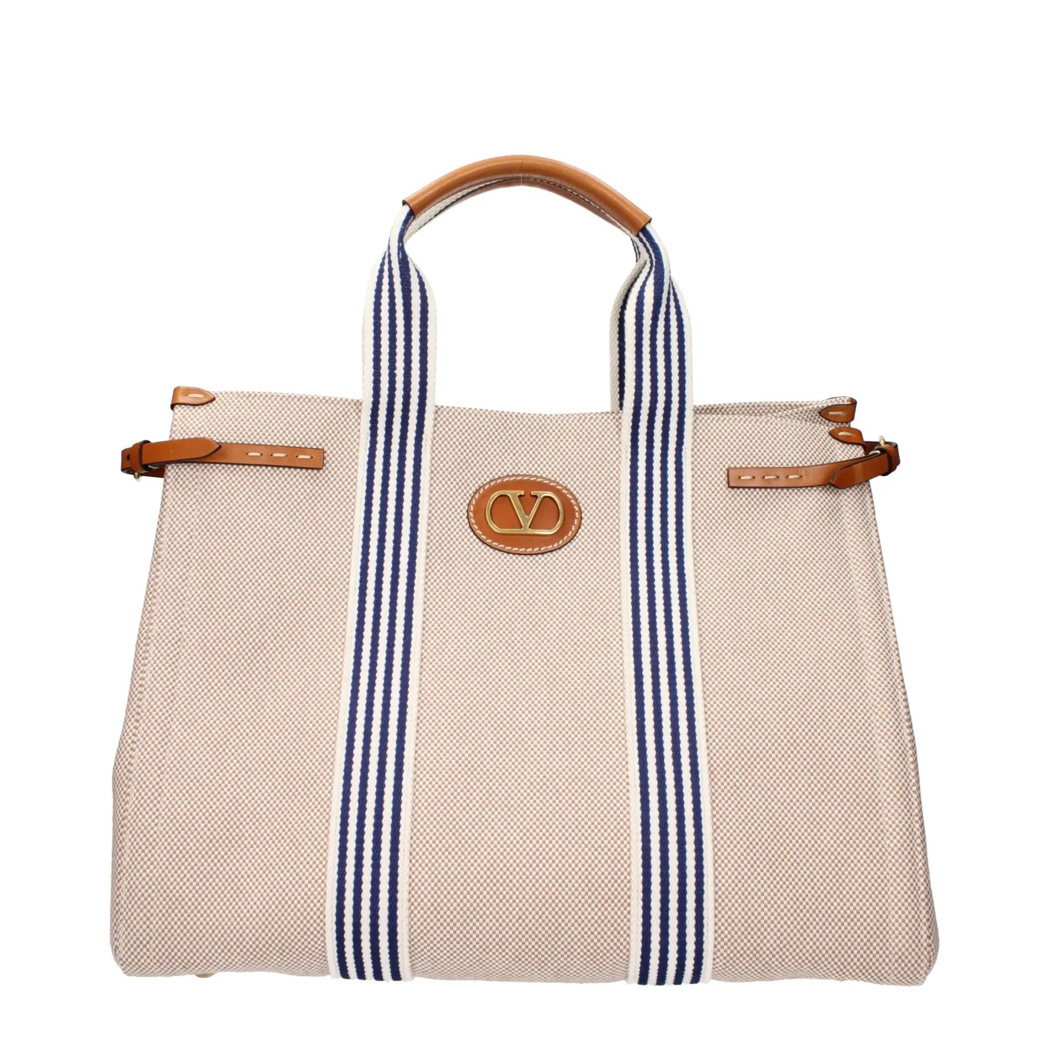 Sac à main Valentino Garavani en tissu beige