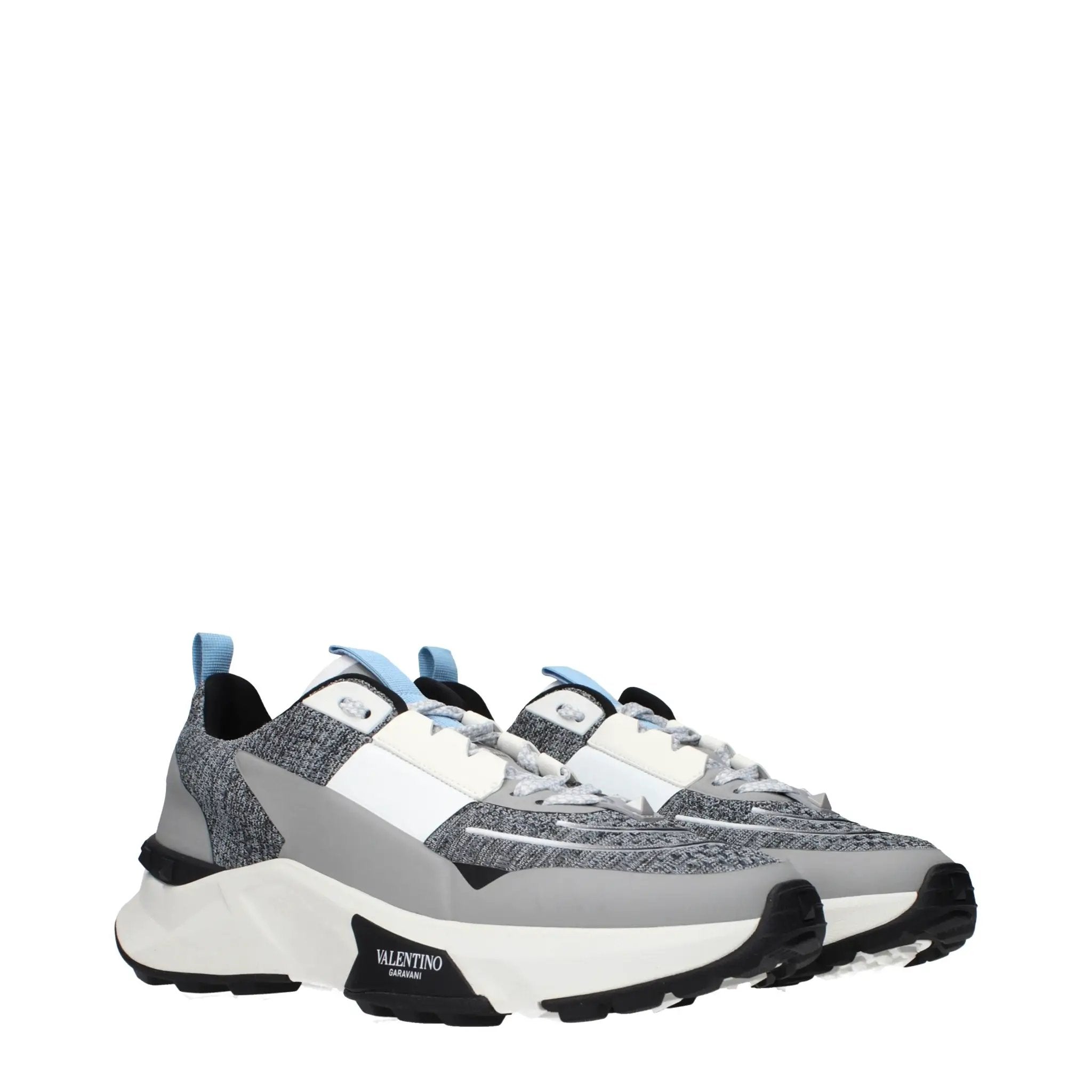 Baskets de sport en tissu gris Valentino Garavani