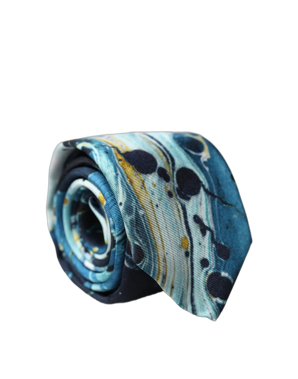 Dolce & Gabbana Multicolor Abstract Silk Adjustable Men Tied Necktie Tie
