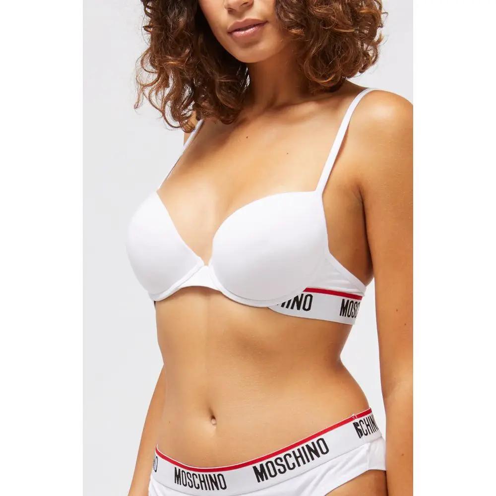 Moschino White Cotton Bra