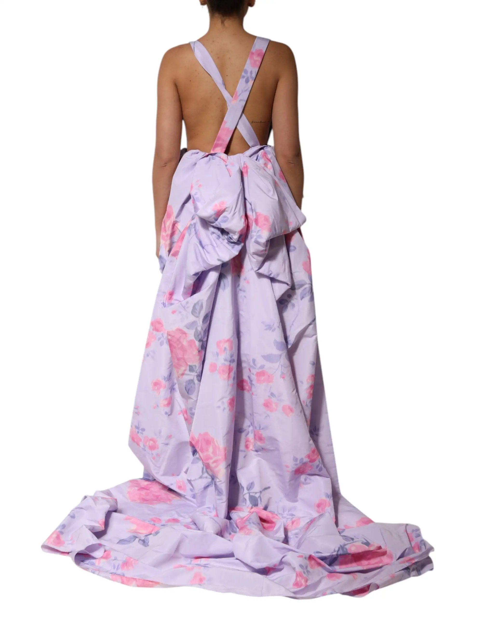 Philosophy di Lorenzo Serafini Multicolor Floral Runway Maxi Dress