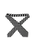 Dolce & Gabbana Black White Polka Dot Silk Adjustable Women Necktie Tie