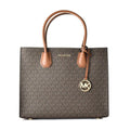 Sac bandoulière en cuir marron Michael Kors