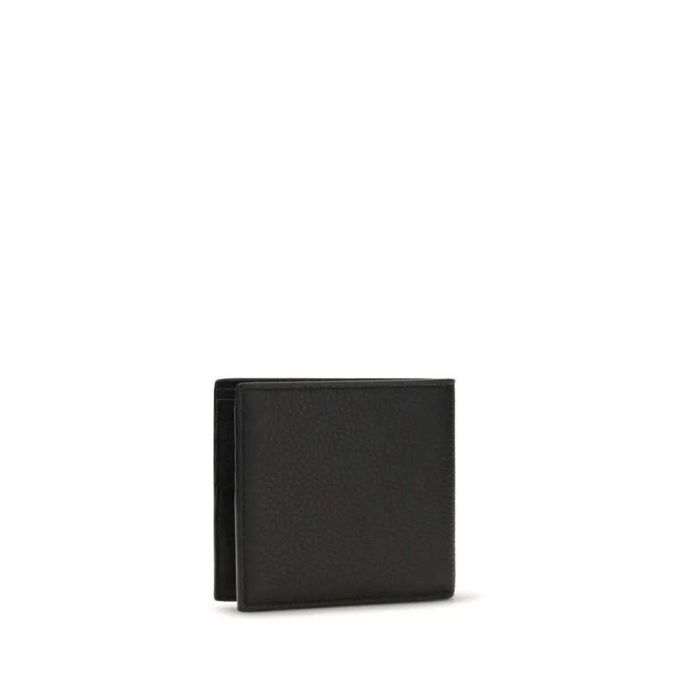 Saint Laurent Black Calf Leather Bos Taurus Wallet