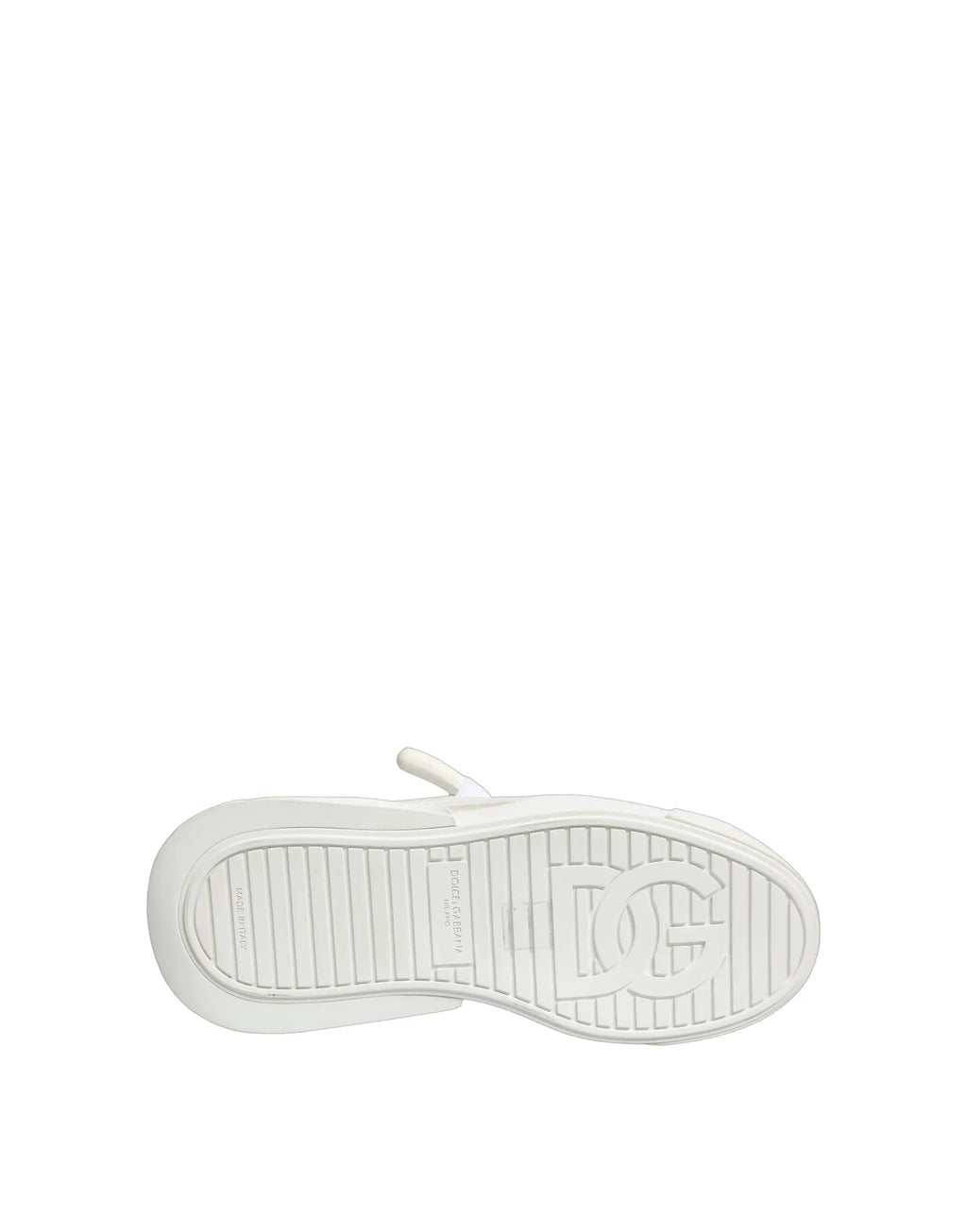 Dolce & Gabbana White Calfskin Leather Low Top Sneakers Shoes