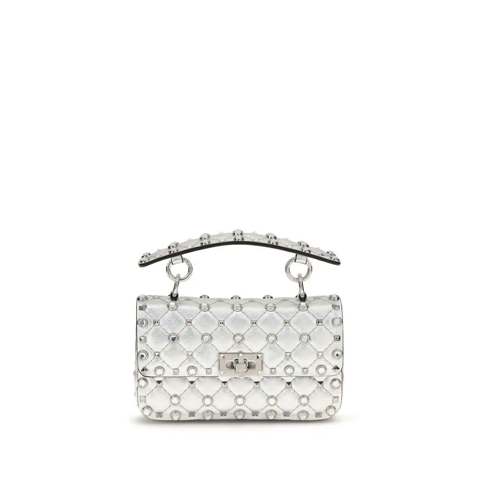 Valentino Garavani Silver Lamb Ovis Aries Aries Shoulder Bag