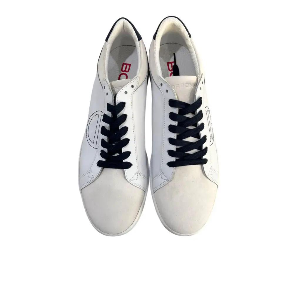 Baskets homme Borbonese en cuir blanc