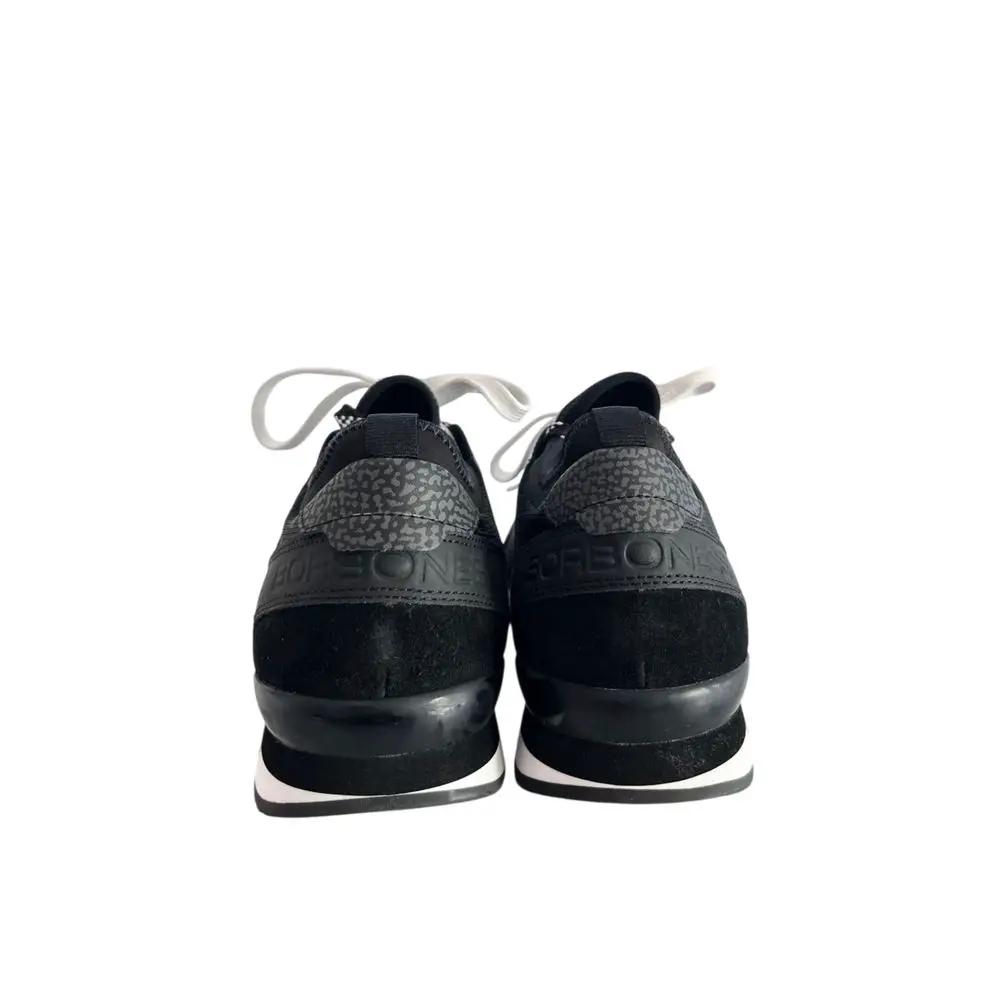 Baskets homme en cuir noir Borbonese