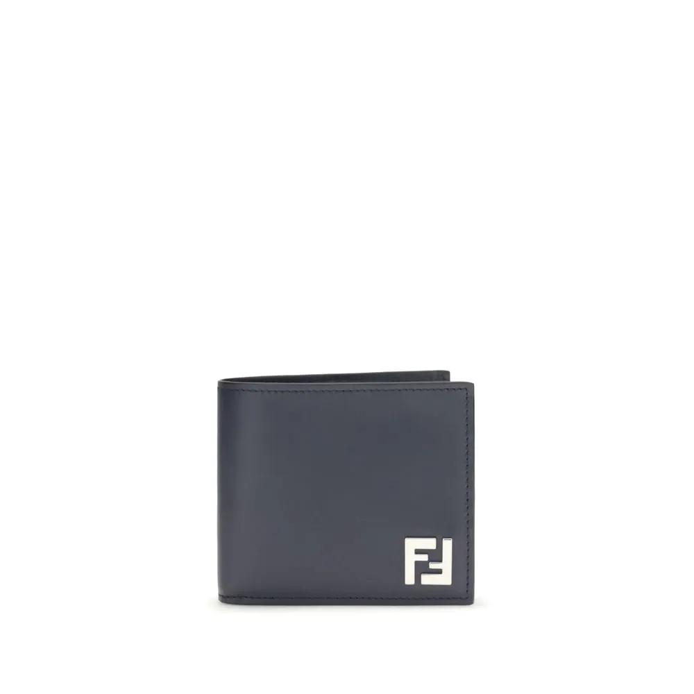Fendi Blue Calf Leather Bos Taurus Wallet
