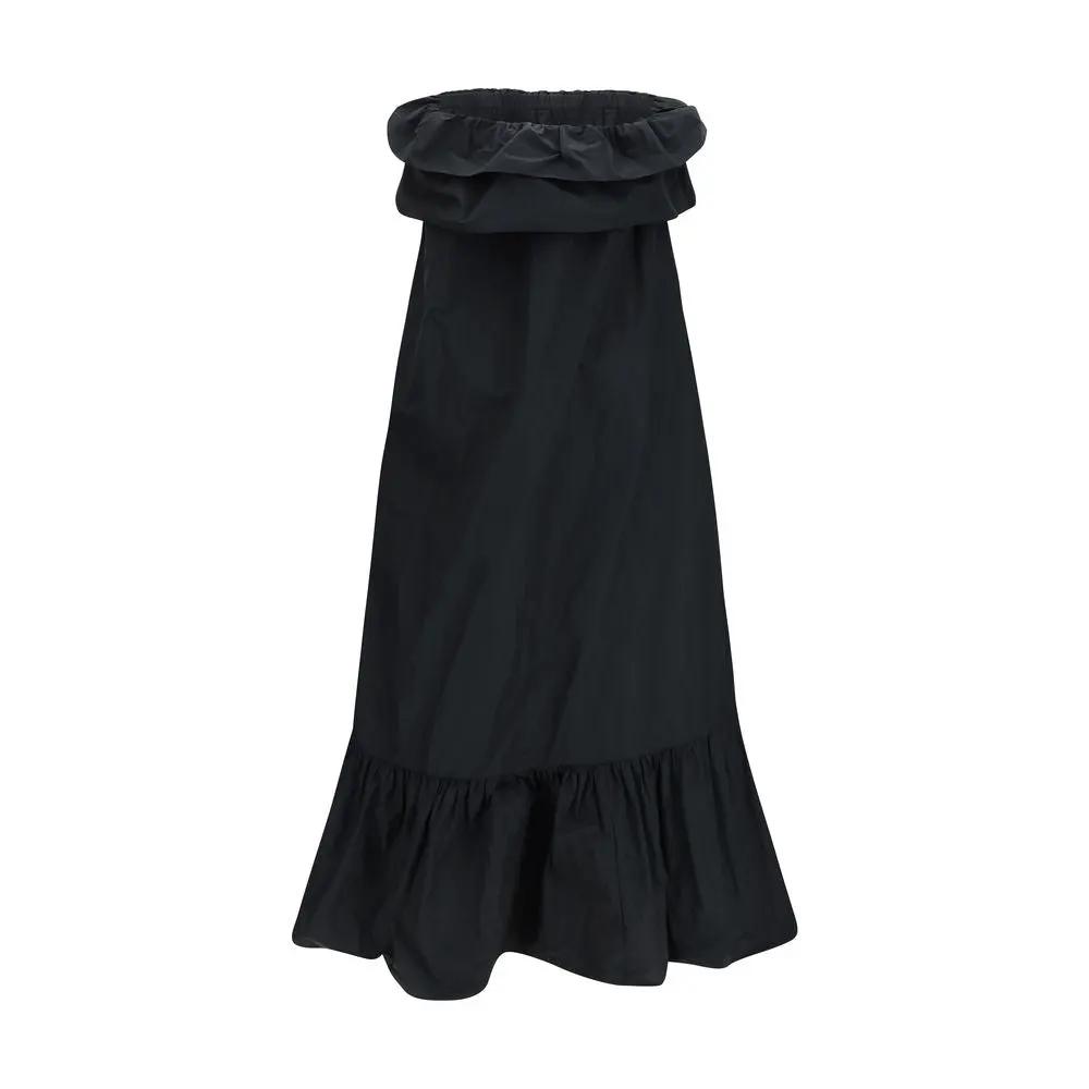 Saint Laurent Black Polyester Casual Dress