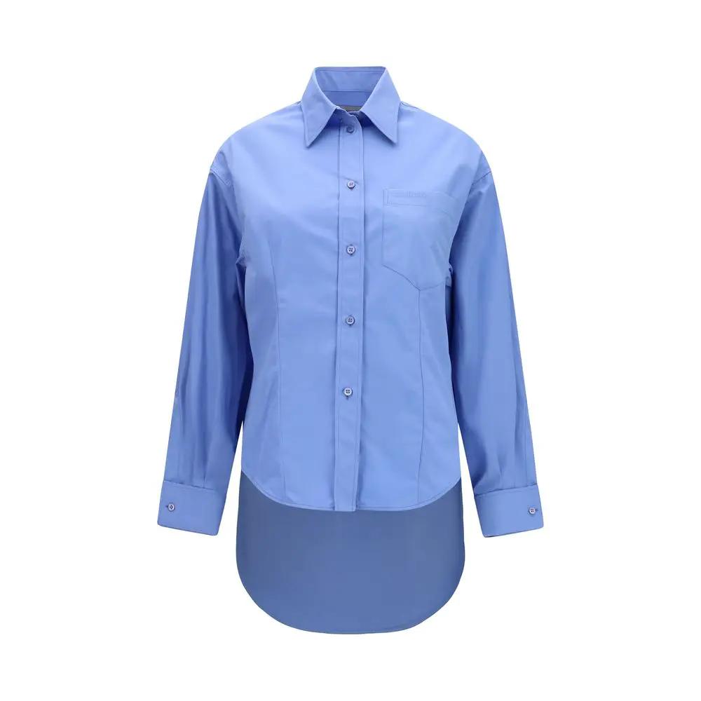 Chemise Balenciaga en coton bleu