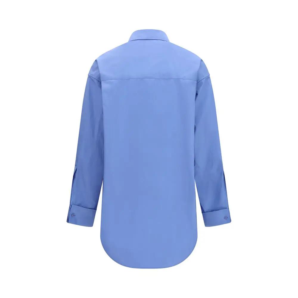 Chemise Balenciaga en coton bleu