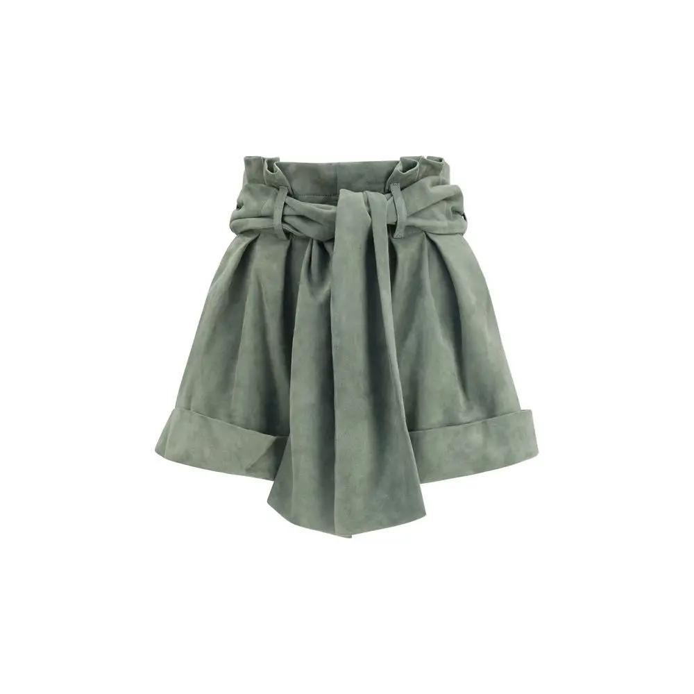 Short Bermuda bicolore en agneau Ovis Aries Aries Balmain