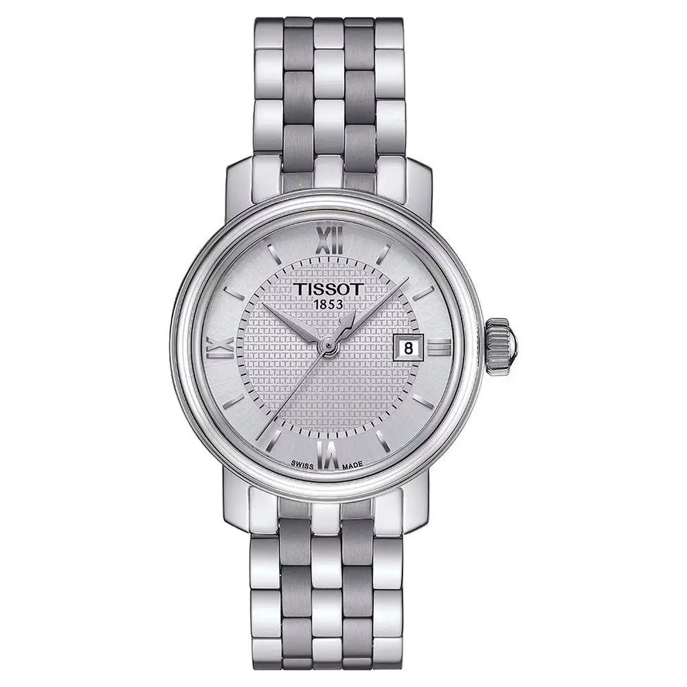 Montre habillée Tissot en acier inoxydable gris
