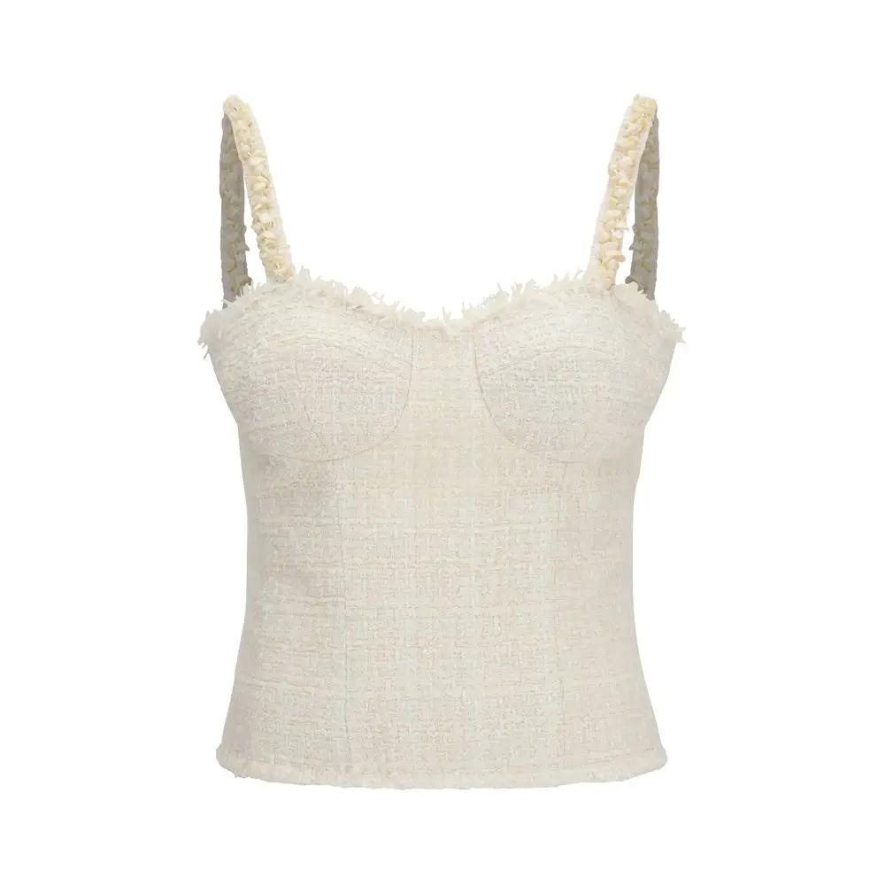 Chemisier Balmain en polyester beige