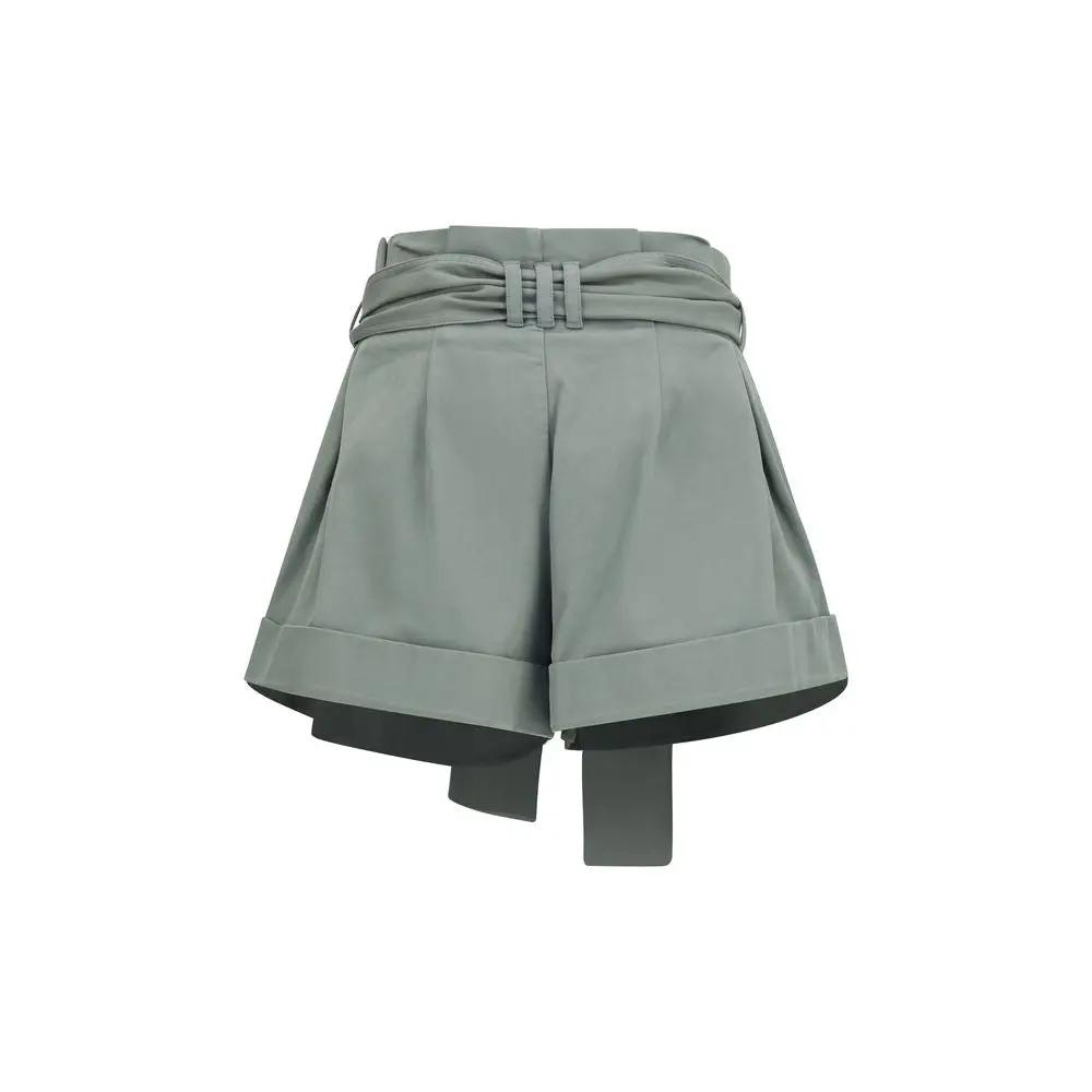 Balmain Bicolor Cotton Bermuda Shorts