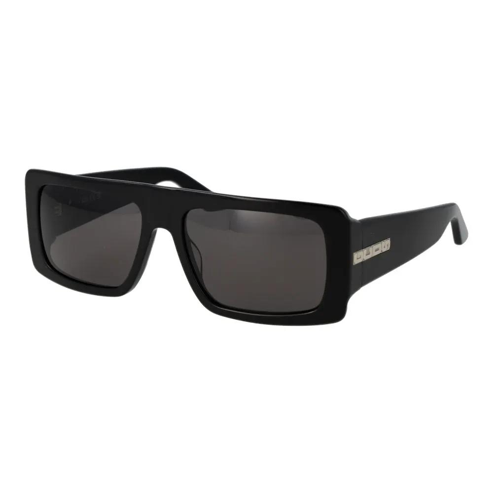 Lunettes de soleil GCDS en acétate noir