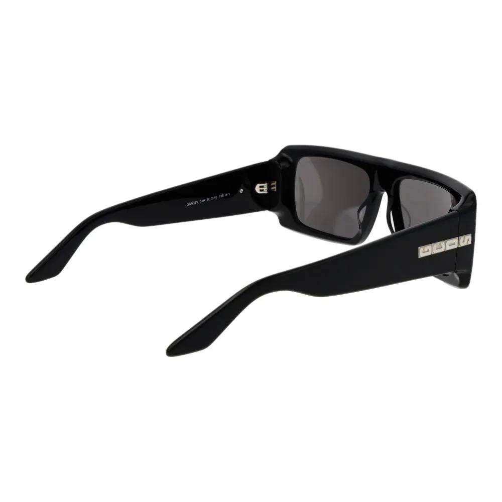 Lunettes de soleil GCDS en acétate noir