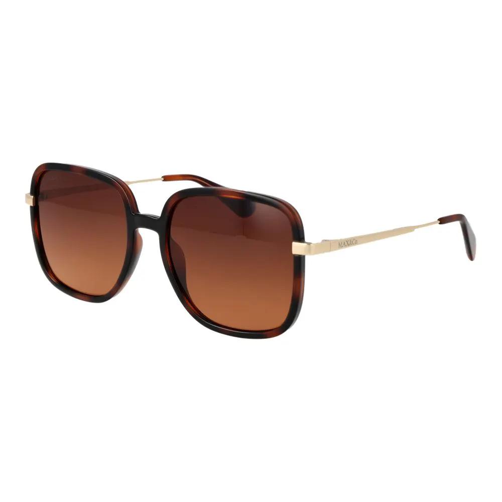 Lunettes de soleil en plastique marron Max &amp; Co