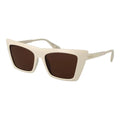 Lunettes de soleil en plastique beige Max & Co