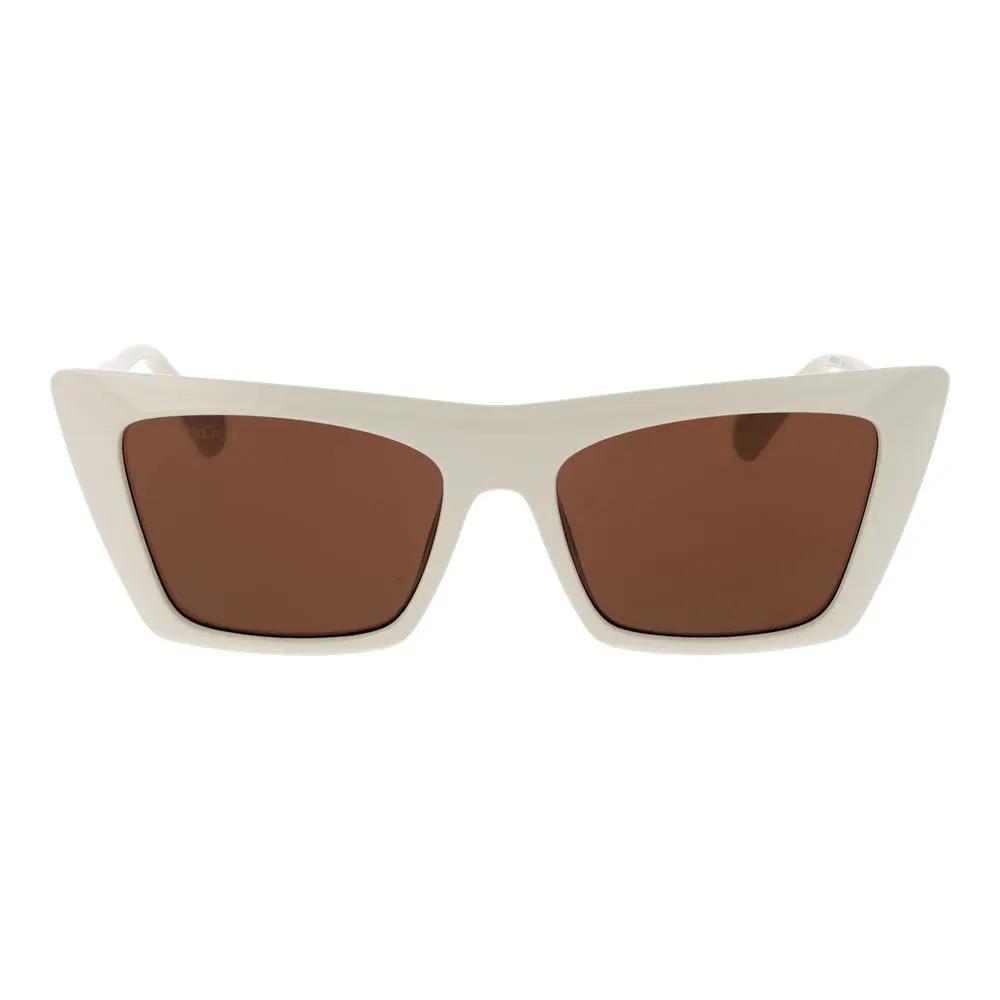 Lunettes de soleil en plastique beige Max & Co
