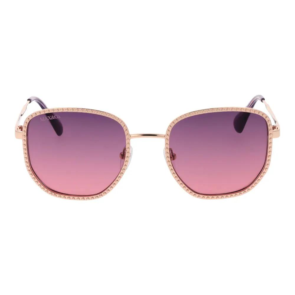 Lunettes de soleil Max &amp; Co en métal doré rose