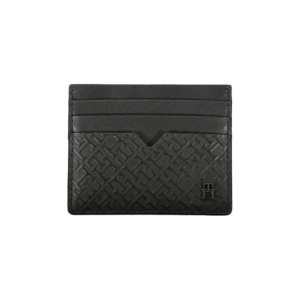 Tommy Hilfiger Black Leather Men's Wallet