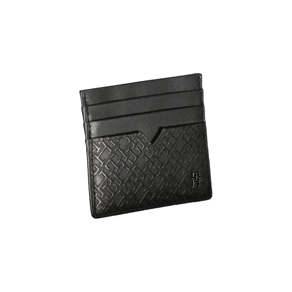 Tommy Hilfiger Black Leather Men's Wallet