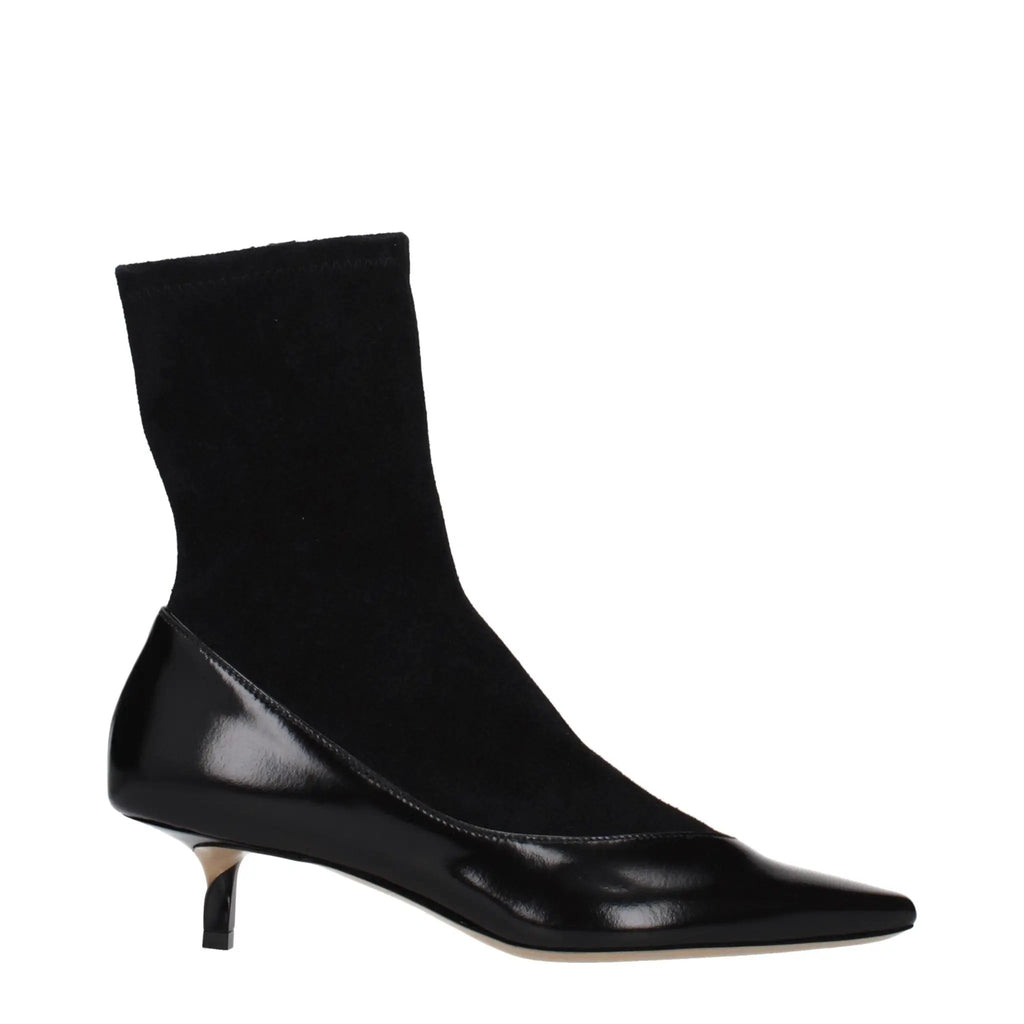 Bottines en cuir noir Jacquemus