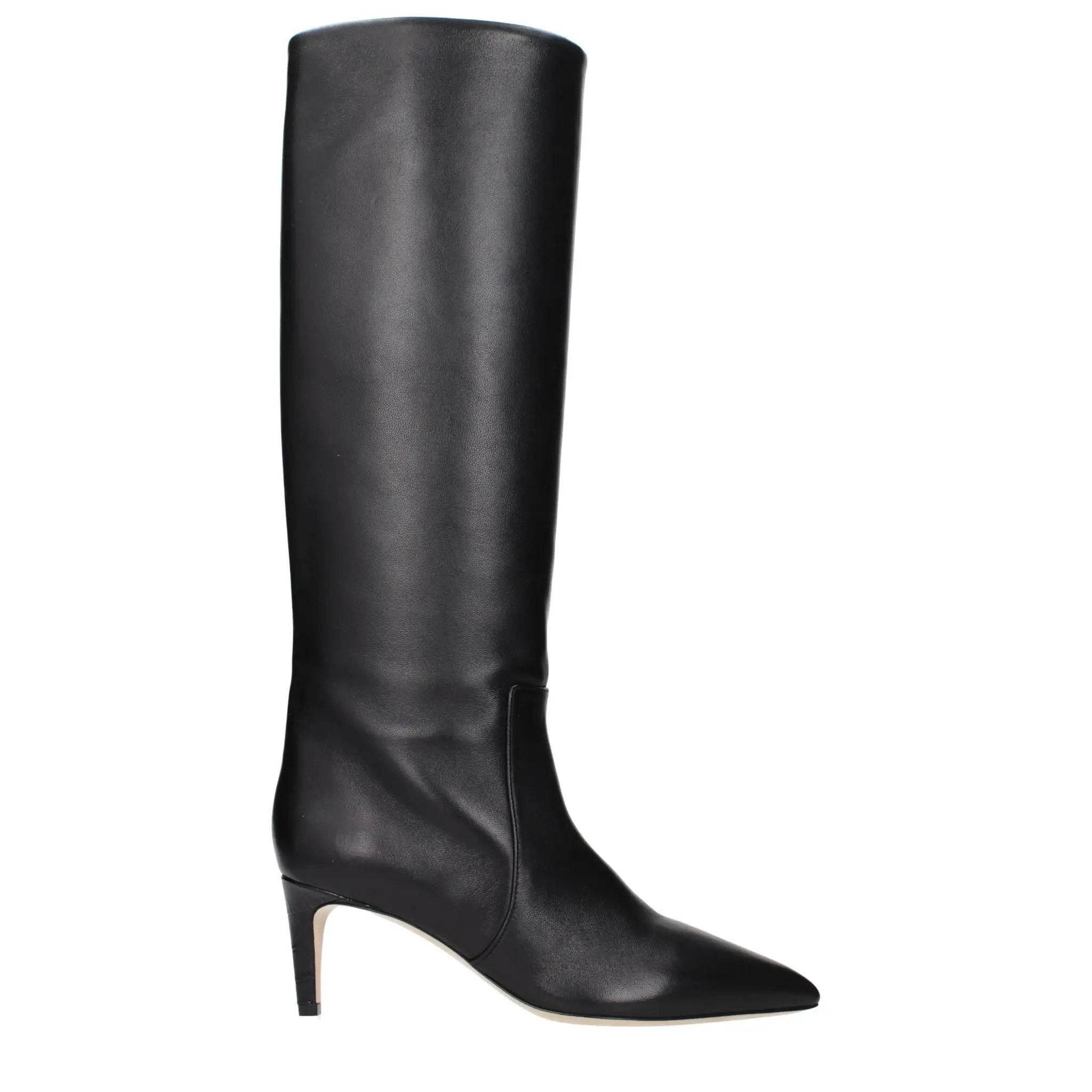 Bottines en cuir noir Paris Texas