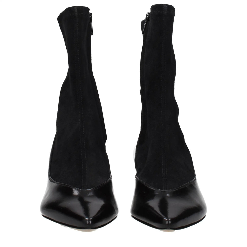 Bottines en cuir noir Jacquemus
