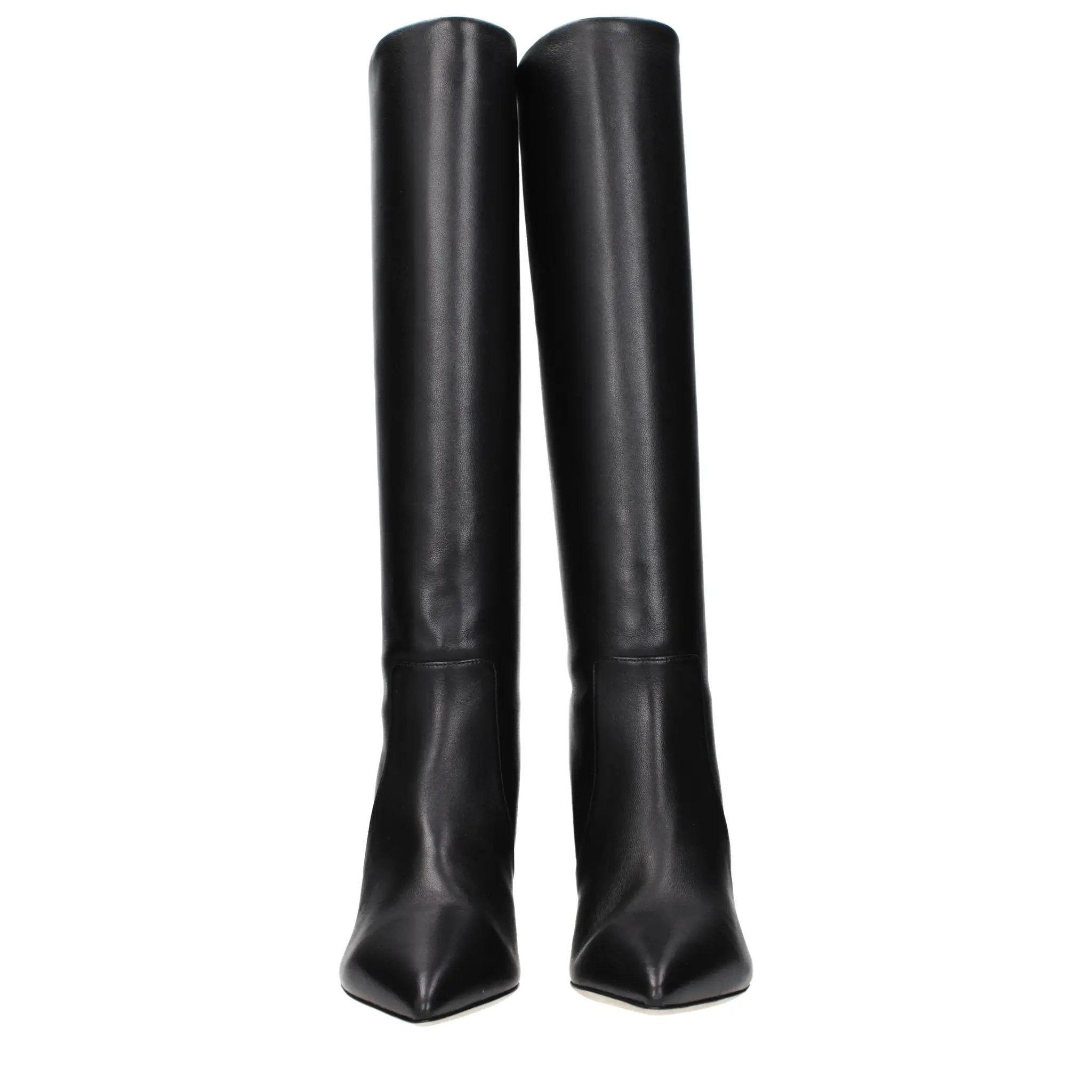 Bottines en cuir noir Paris Texas