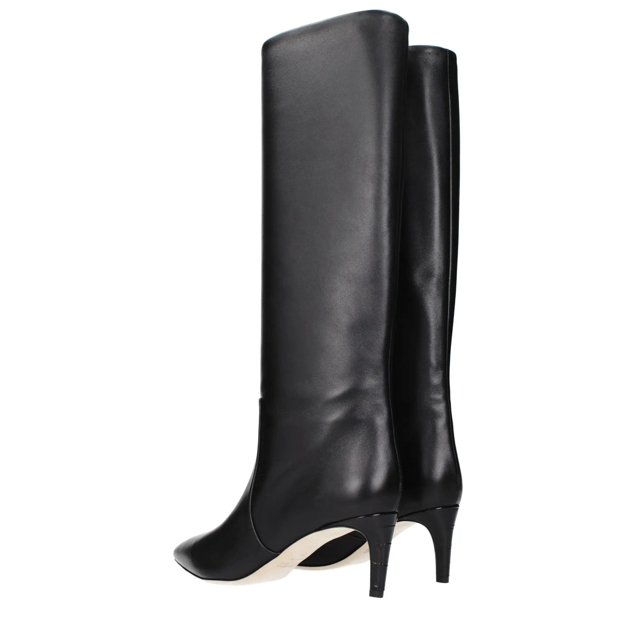 Bottines en cuir noir Paris Texas