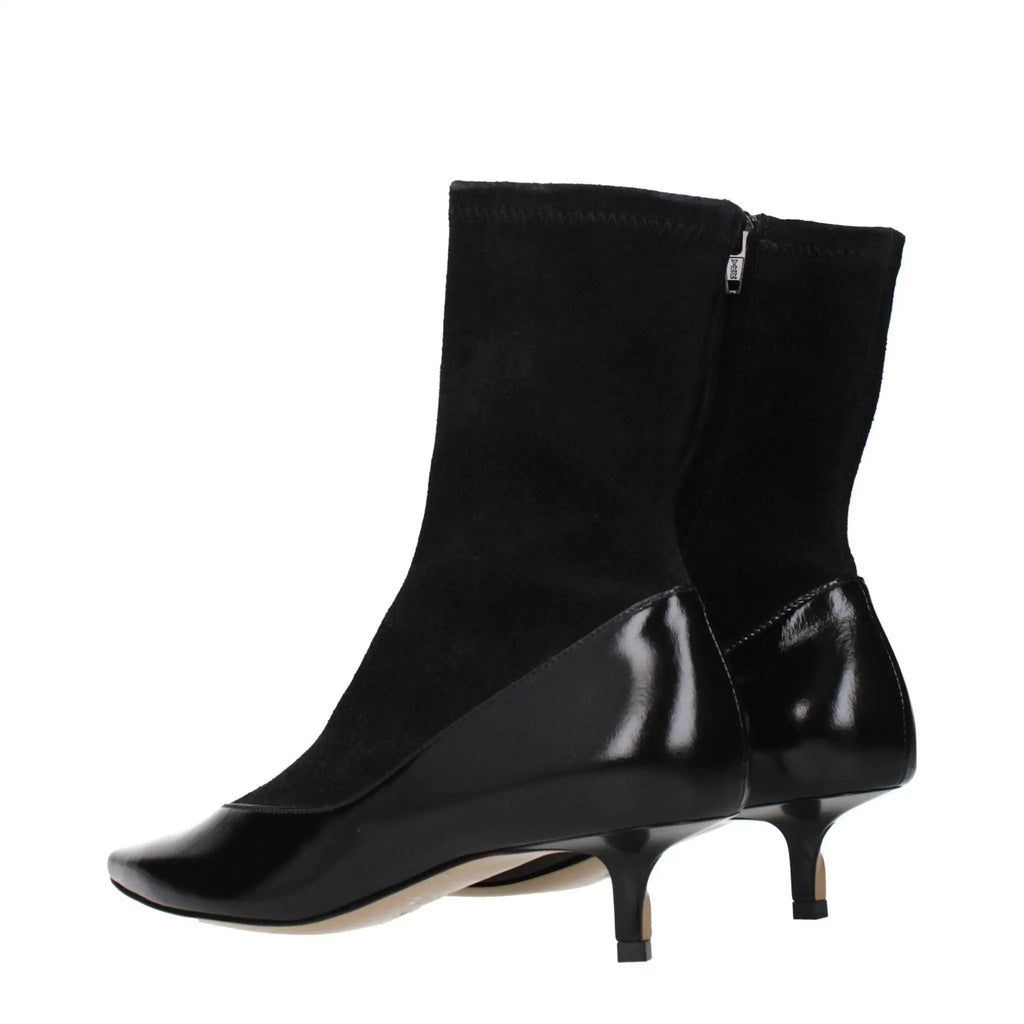 Bottines en cuir noir Jacquemus
