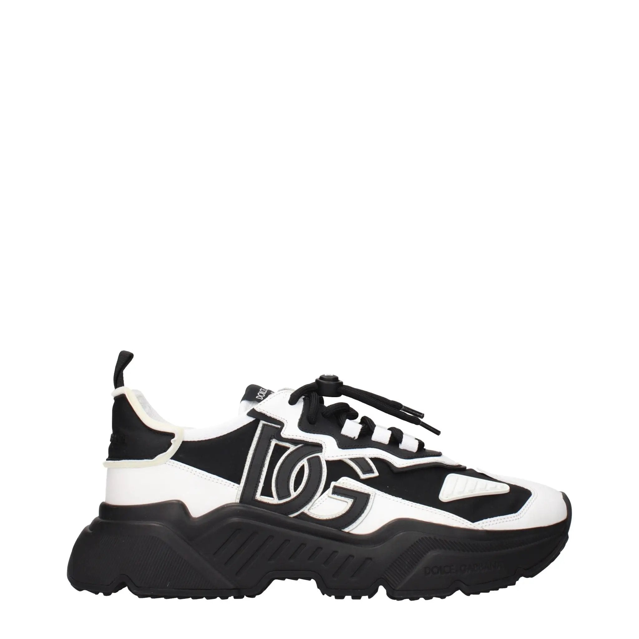 Dolce & Gabbana White Leather Chunky Sneakers