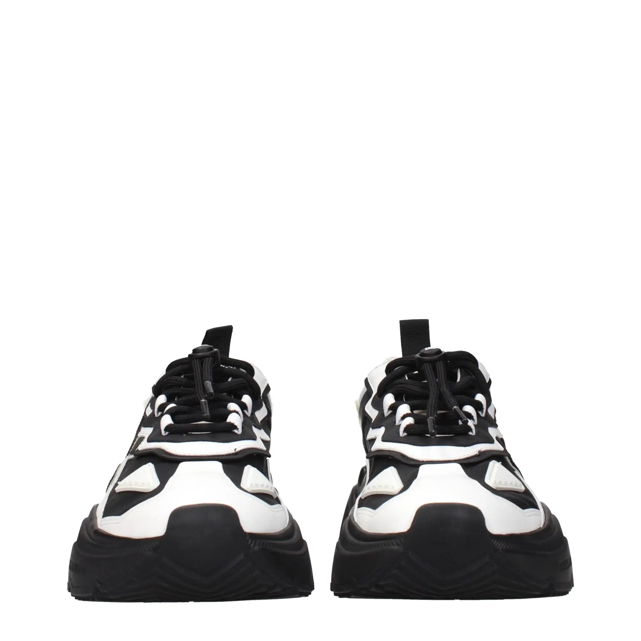 Dolce & Gabbana White Leather Chunky Sneakers