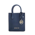 Sac à main en fourrure bleue Michael Kors