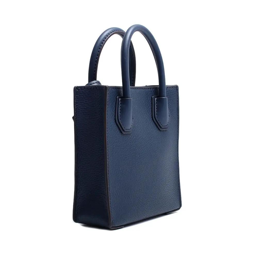 Sac à main en fourrure bleue Michael Kors