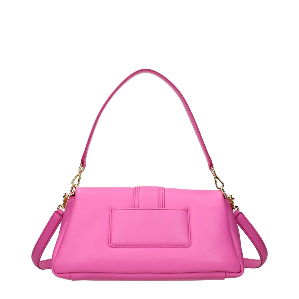 Sac bandoulière en cuir rose Jacquemus