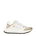 Versace White Fabric Athletic Sneakers