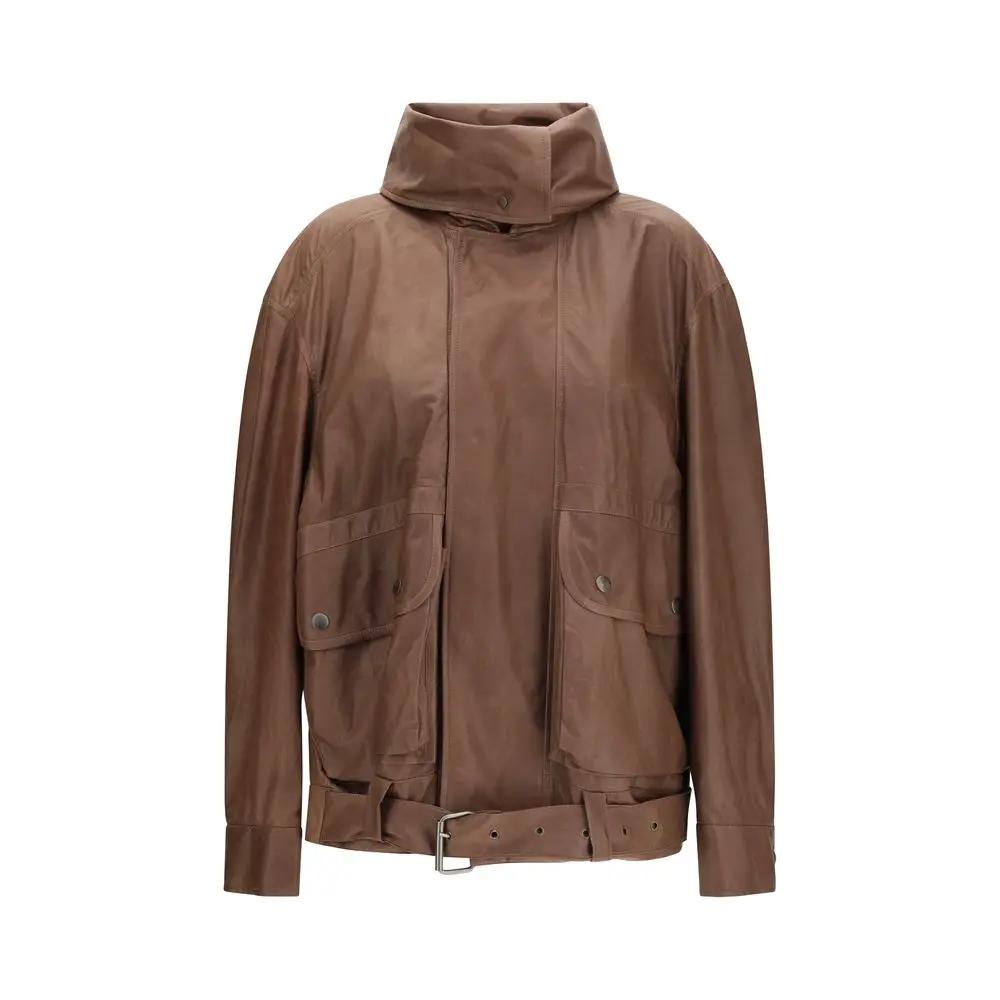 Calvin Klein Brown Leather Jacket