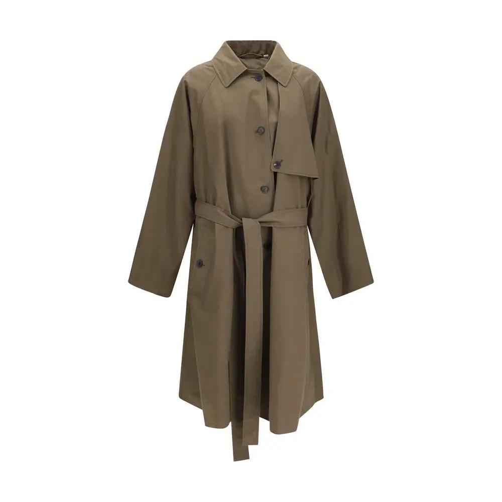 Calvin Klein Bicolor Cotton Trench Coat