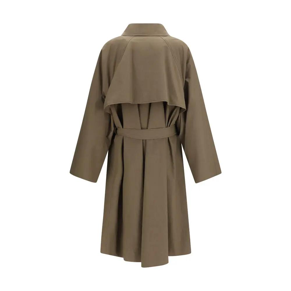 Calvin Klein Bicolor Cotton Trench Coat