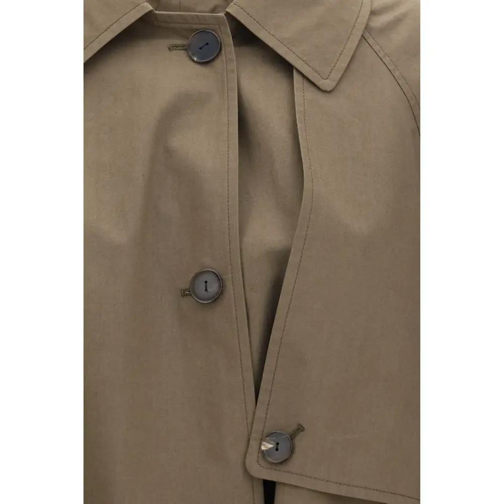 Calvin Klein Bicolor Cotton Trench Coat